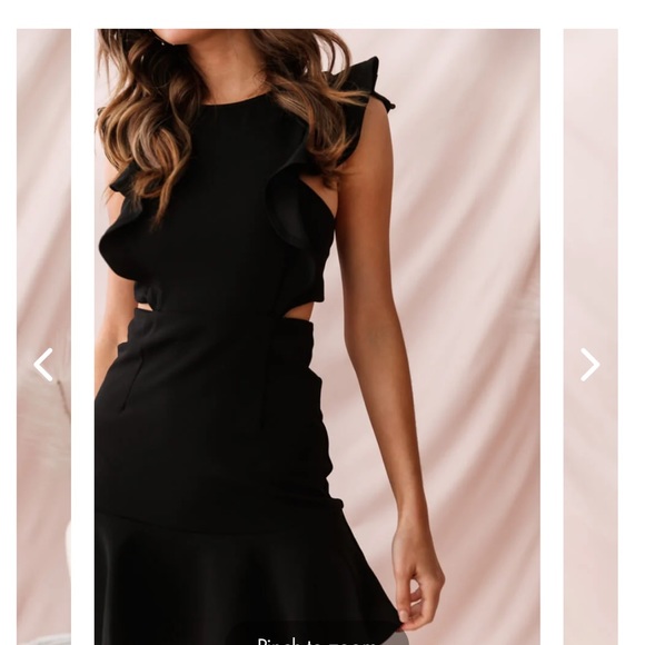 Selfie Leslie Black Dress - NEW - Picture 4 of 4